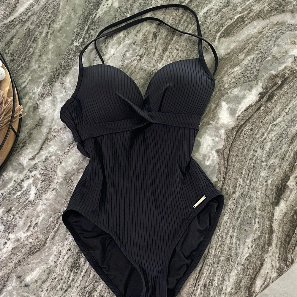 Vince Camuto Black One Piece Swimsuit